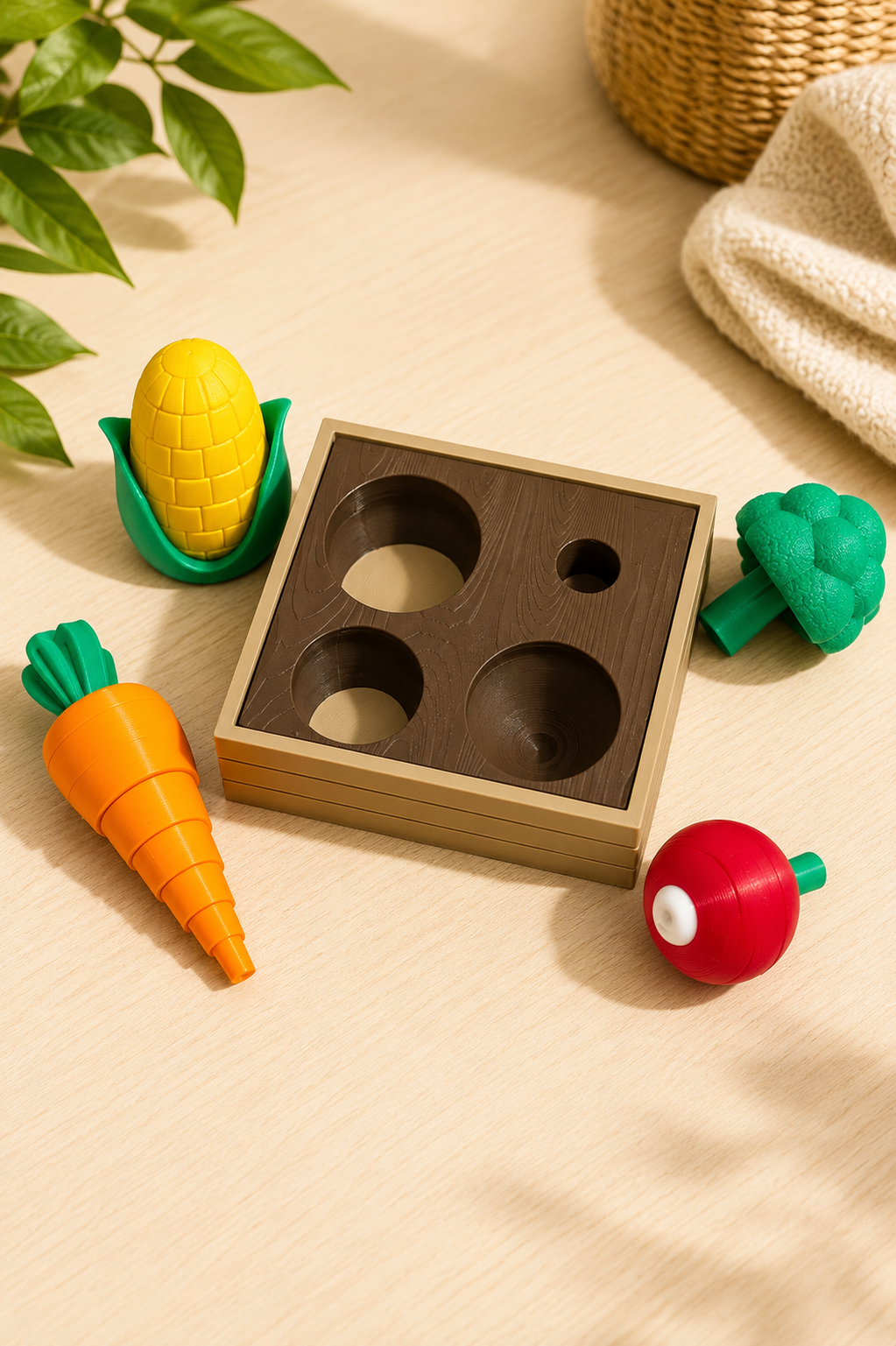 3D Printed Vegetable Sorting Toy