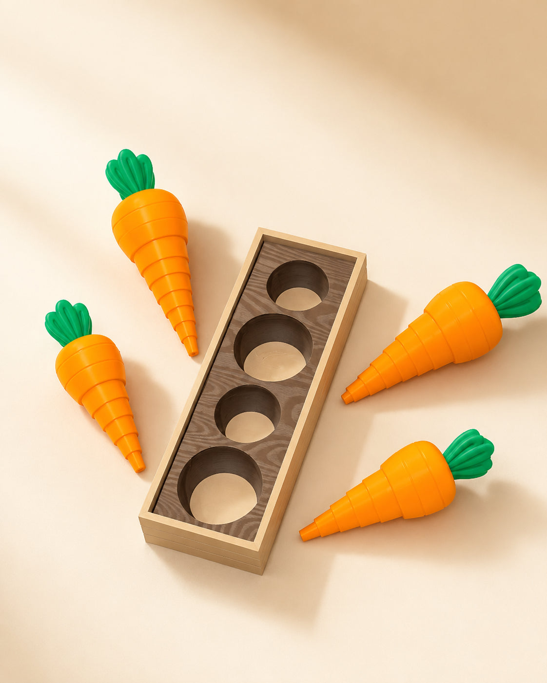 3D Printed Carrot Sorting Toy