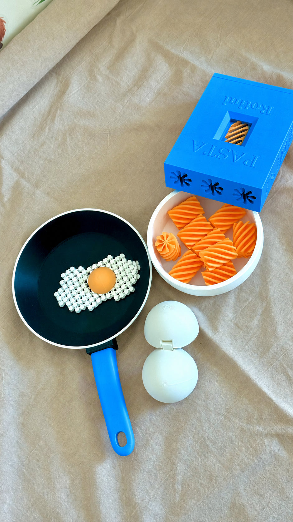3D Printed Pretend Cooking Play Set,