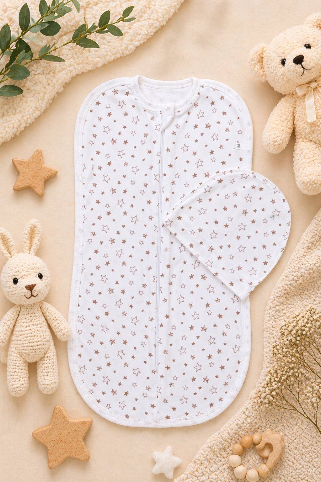Newborn Sleep Cocoon - Stars