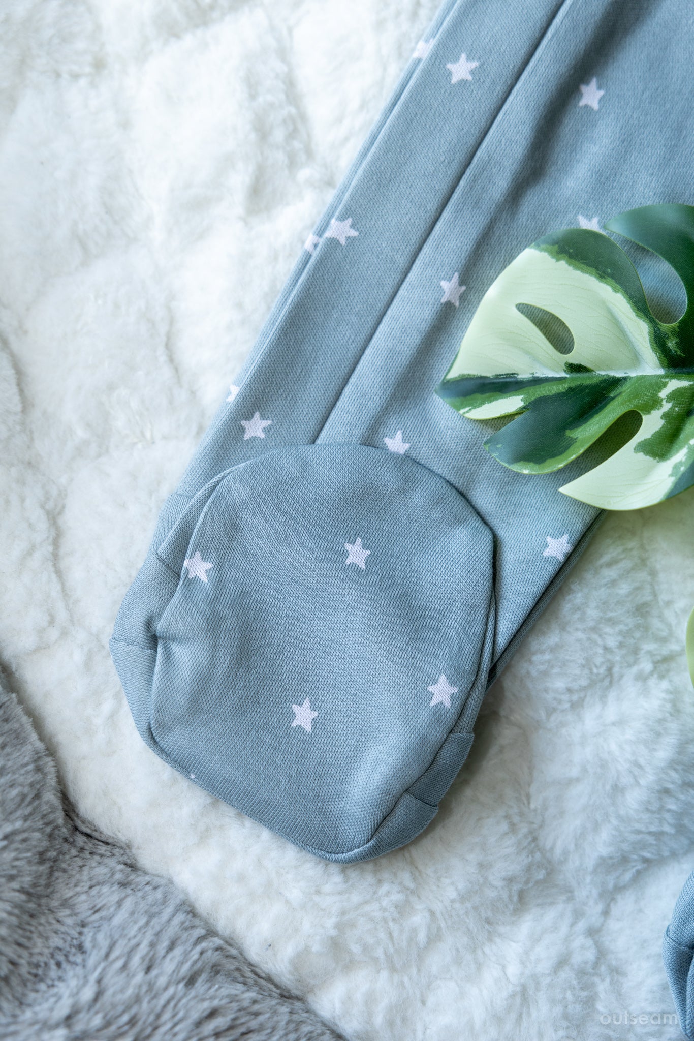 Outseam Sleepsuit Zipper Grey — detail view 4